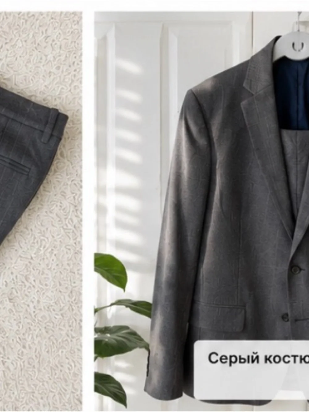 Tommy Hilfiger Boys' Charcoal Gray Sport Coat with Crest Patch